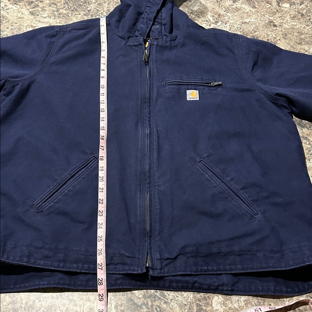 Carhartt Sierra Washed Duck Sherpa Lined Canvas Jacket Blue Women’s XXL - Picture 9 of 9